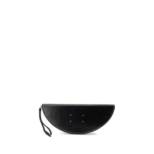 Borsa a mano Margiela Bos Taurus in pelle di vitello nera