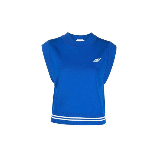 Gilet in nylon blu Autry