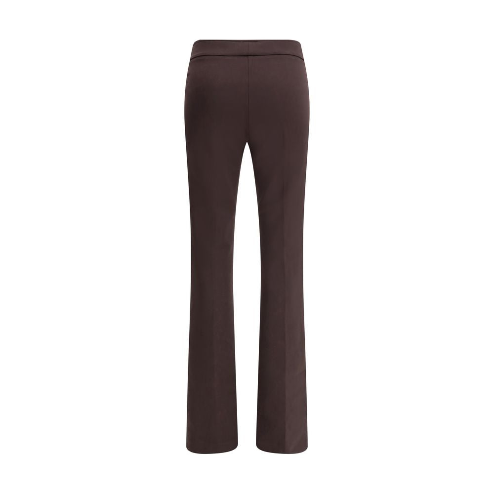 Pantaloni svasati in elastan marrone Avenue Montaigne