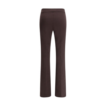 Pantaloni svasati in elastan marrone Avenue Montaigne