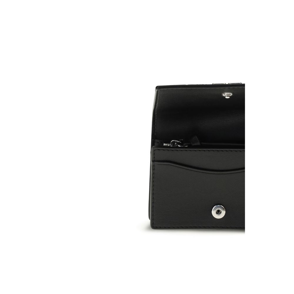 Portafoglio Ganni in poliestere nero