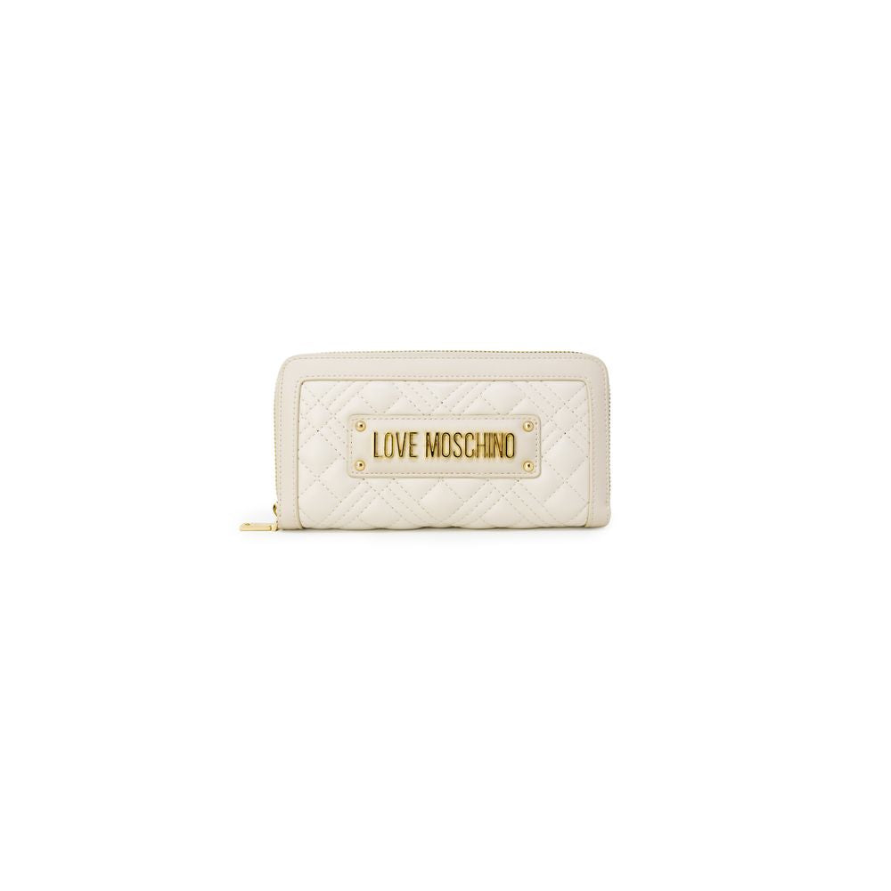 Portafoglio Love Moschino Beige in polietilene