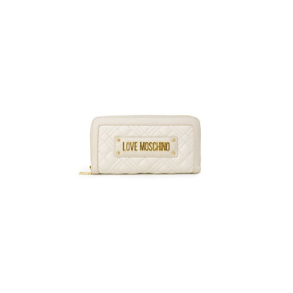 Portafoglio Love Moschino Beige in polietilene