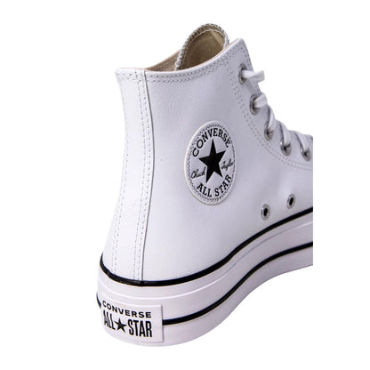 Sneakers Converse bianche con plateau in polietilene