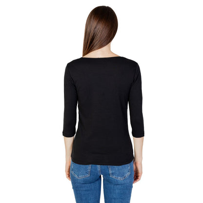 Maglietta a maniche lunghe in cotone nero Street One