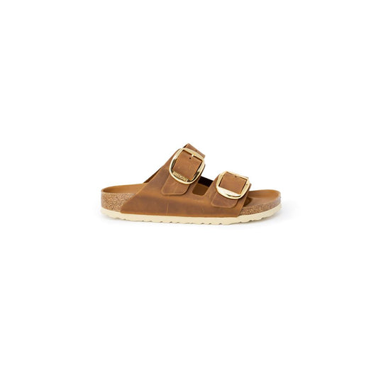 Ciabatte Birkenstock in pelle marrone