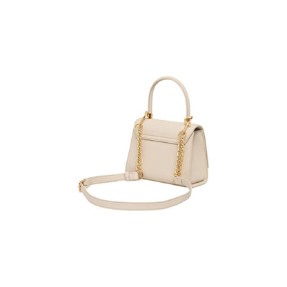 Borsa a mano in polietilene beige Love Moschino