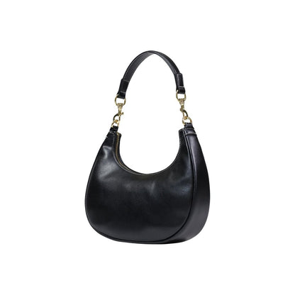 Borsa a mano nera in polietilene Love Moschino