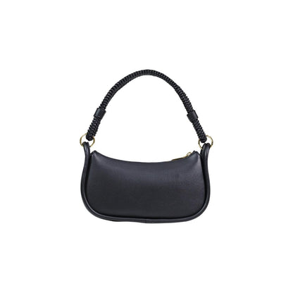 Borsa a mano nera in polietilene Love Moschino