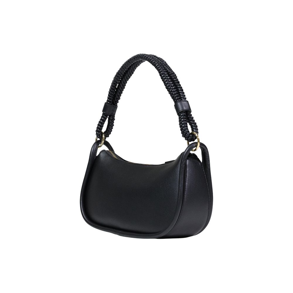 Borsa a mano nera in polietilene Love Moschino