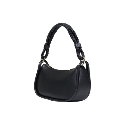 Borsa a mano nera in polietilene Love Moschino