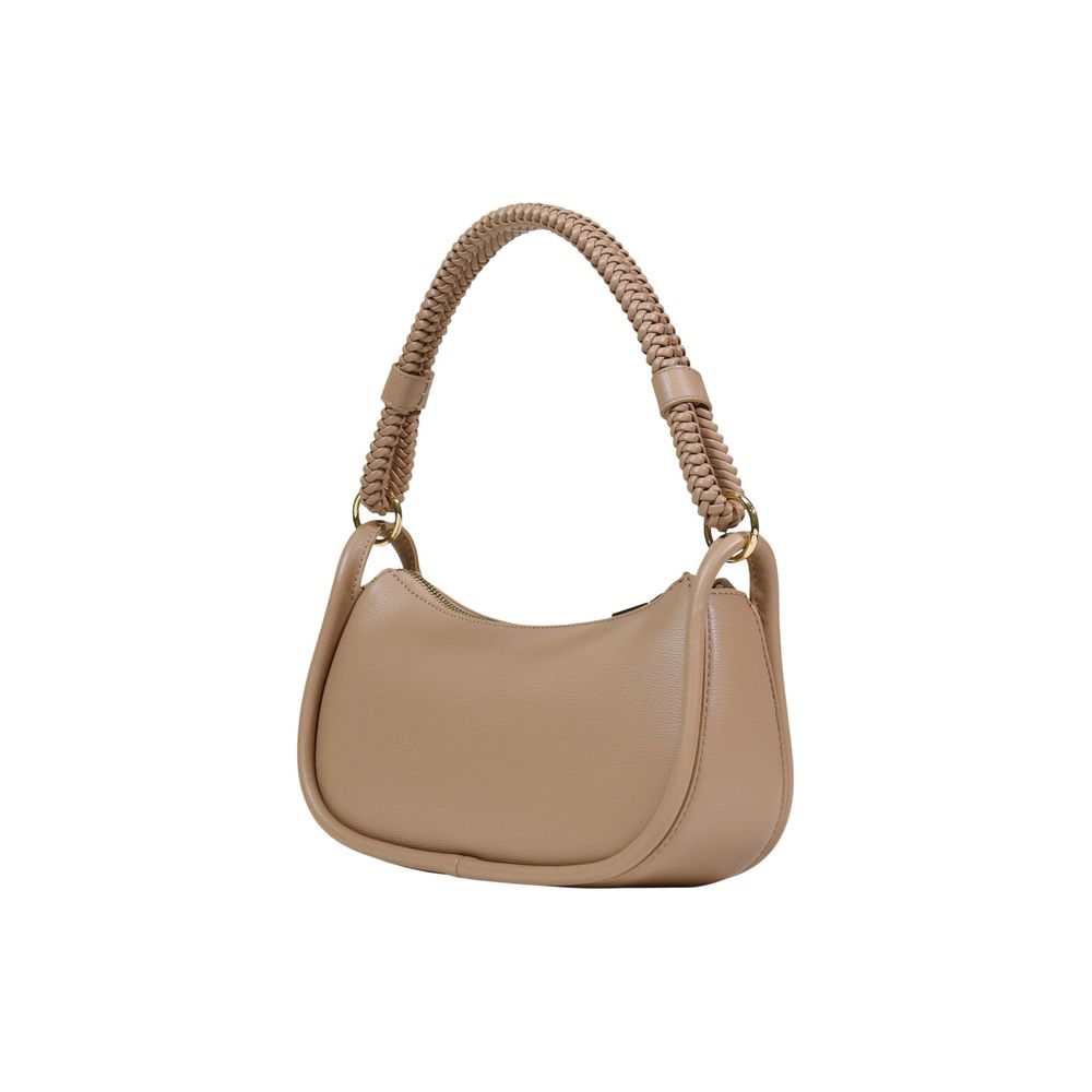 Borsa a mano in polietilene beige Love Moschino