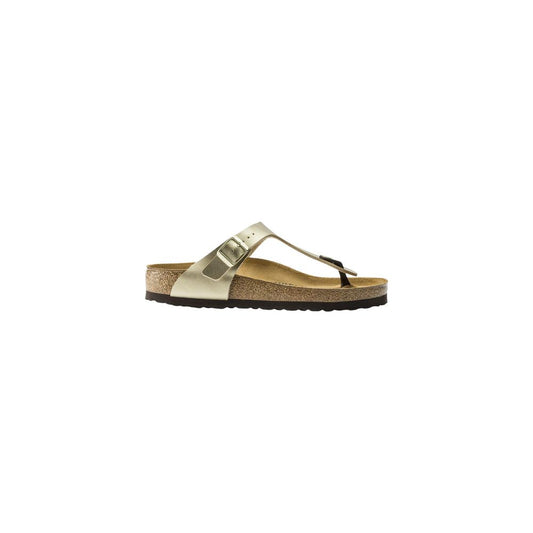 Sandali piatti sintetici Birkenstock Gold
