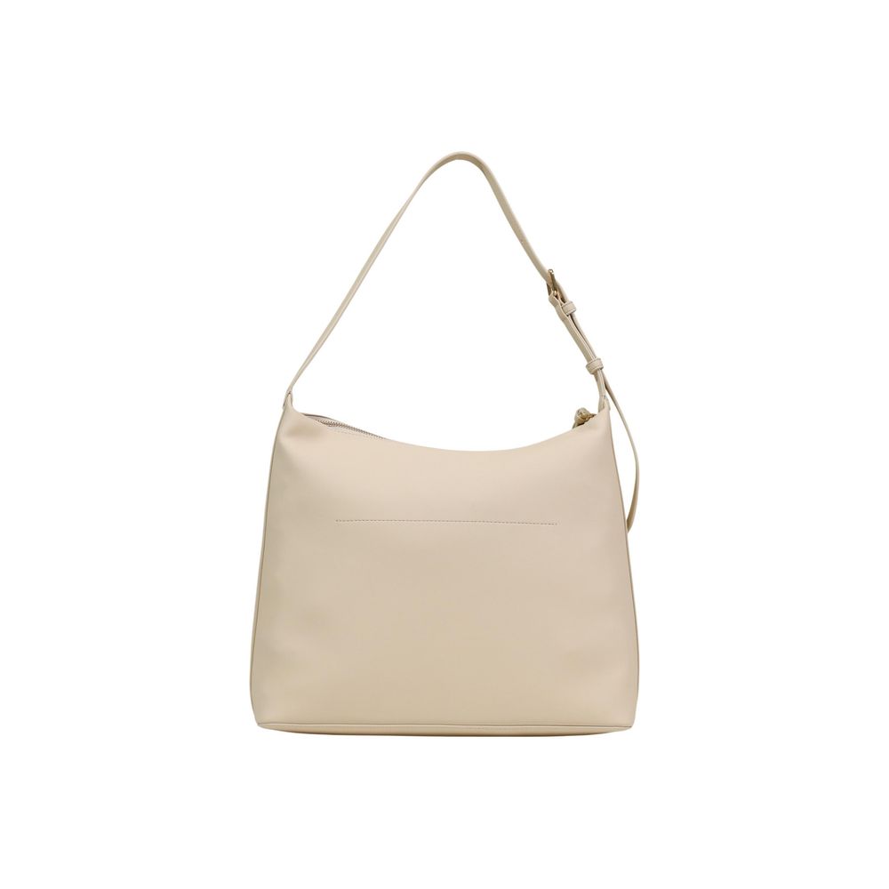 Borsa a mano in polietilene beige Love Moschino