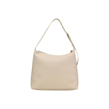 Borsa a mano in polietilene beige Love Moschino