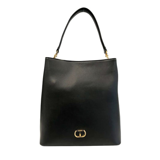 Borsa a tracolla da donna Twinset in PU nero