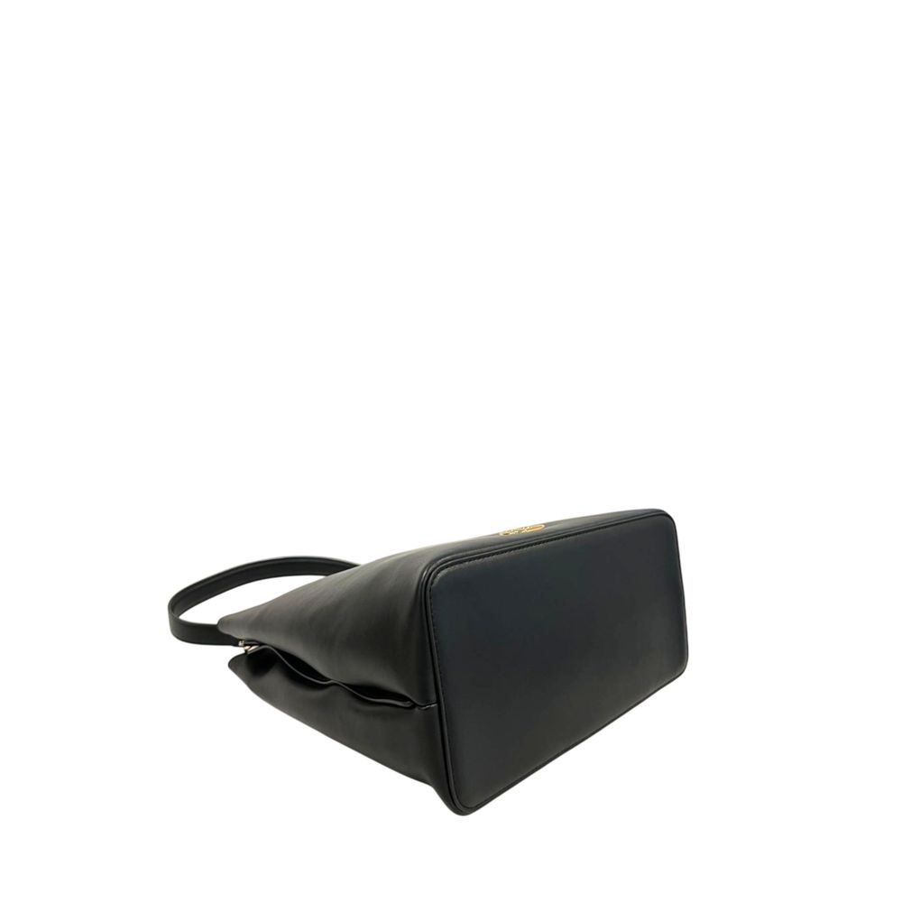 Borsa a tracolla da donna Twinset in PU nero