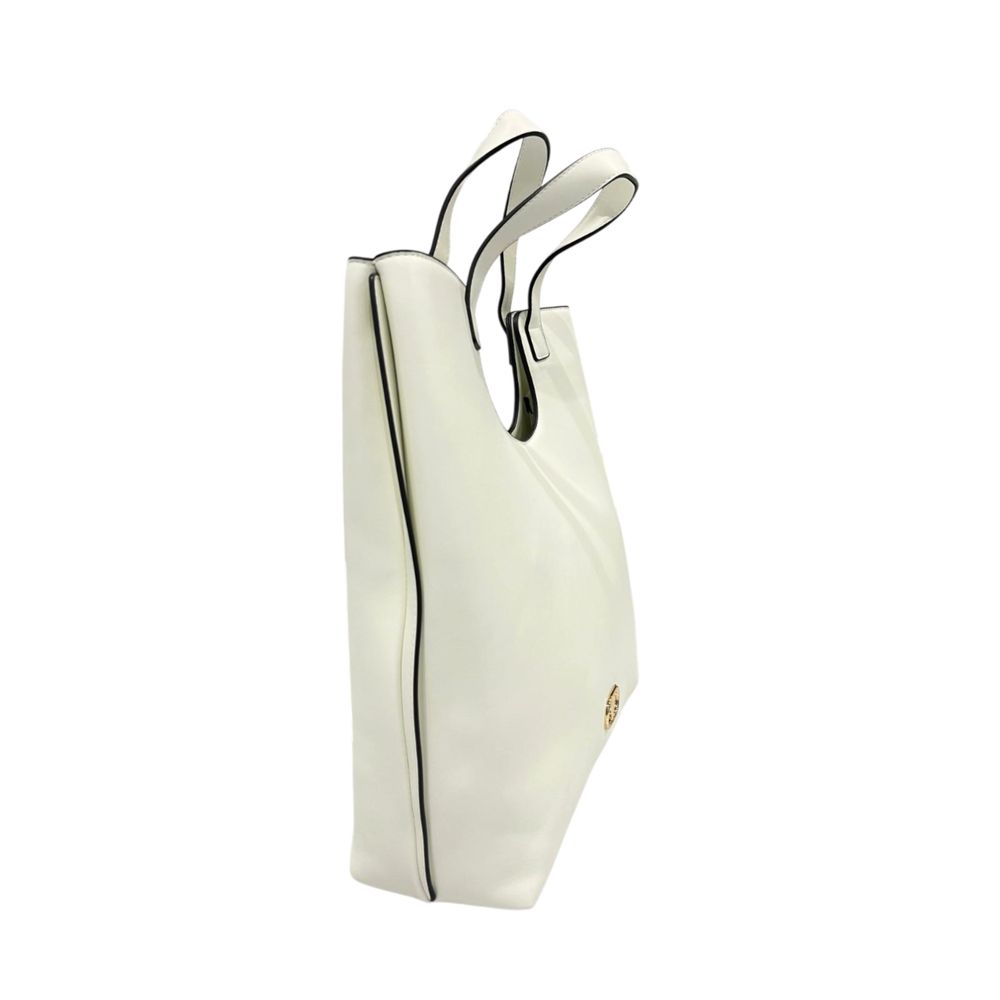 Borsa a mano da donna Twinset in PU bianco