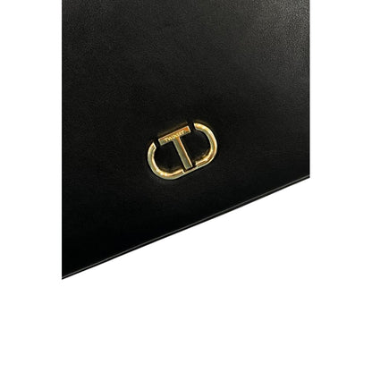 Borsa a tracolla da donna Twinset in PU nero