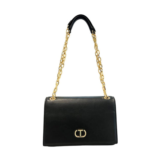 Borsa a tracolla da donna Twinset in PU nero
