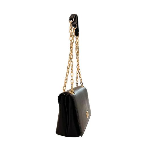 Borsa a tracolla da donna Twinset in PU nero