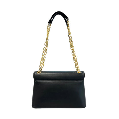 Borsa a tracolla da donna Twinset in PU nero