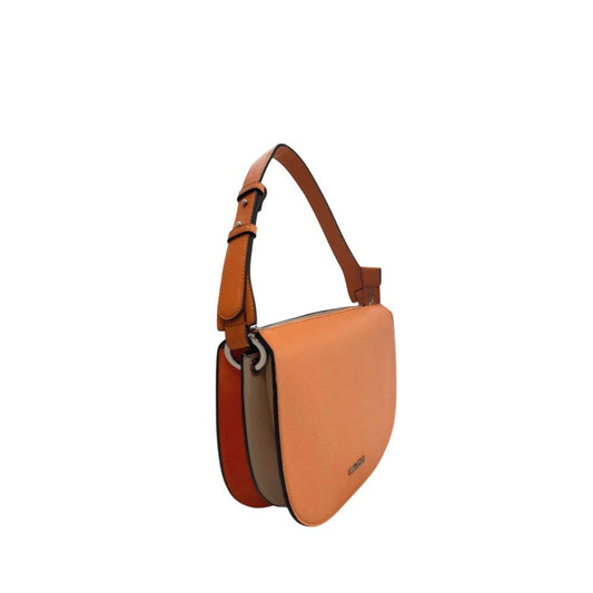Borsa a tracolla da donna in poliuretano arancione Twinset