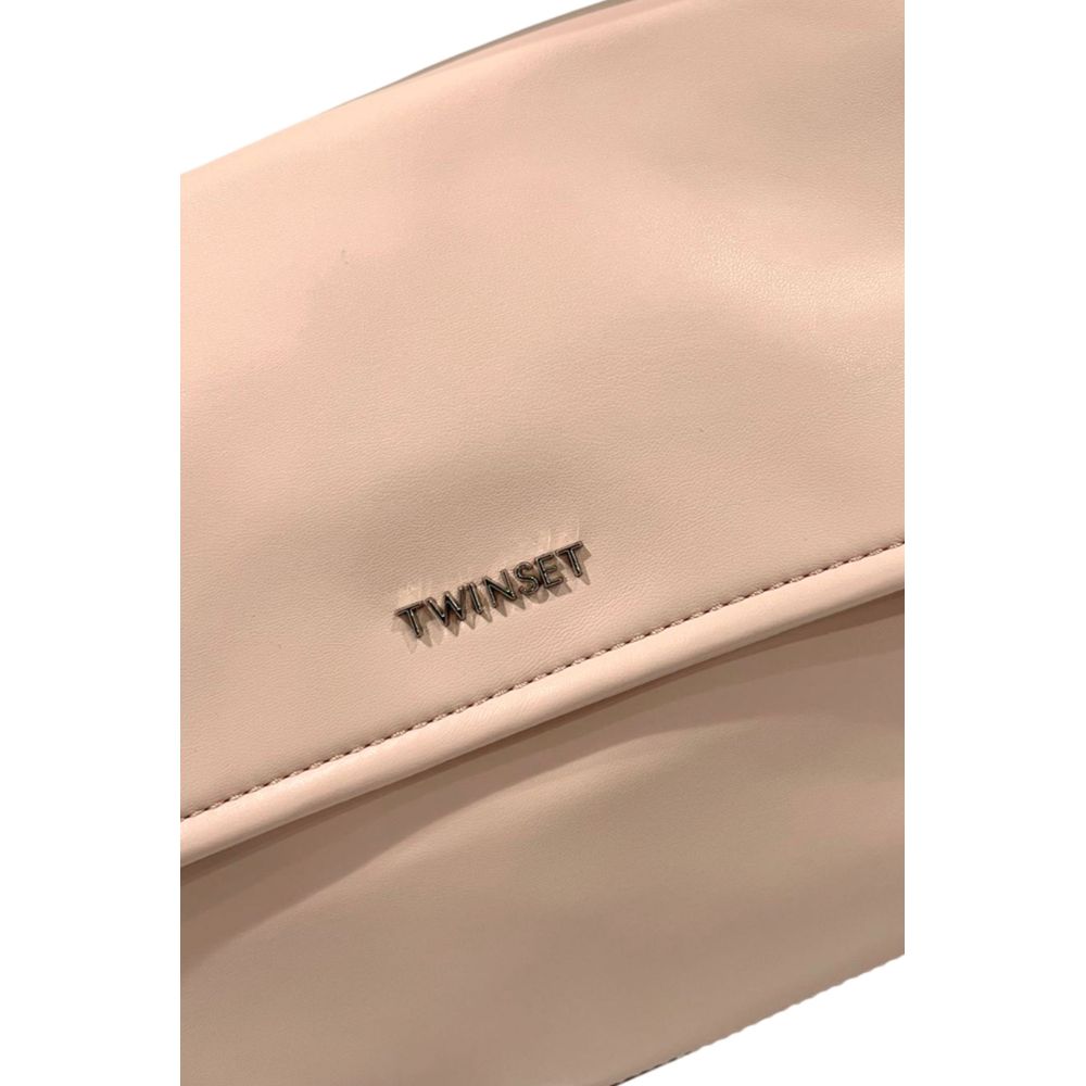 Borsa a mano da donna Twinset in PU rosa