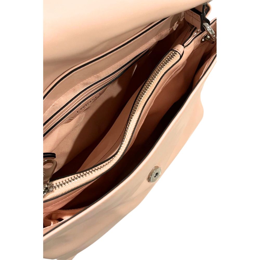 Borsa a mano da donna Twinset in PU rosa