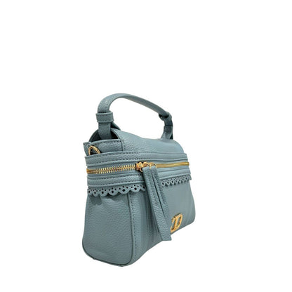 Borsa a mano da donna Twinset in PU blu
