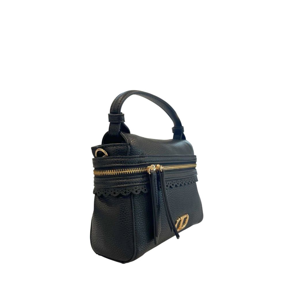Borsa a mano da donna Twinset in PU nero