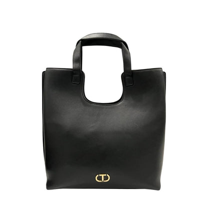 Borsa a tracolla da donna Twinset in PU nero