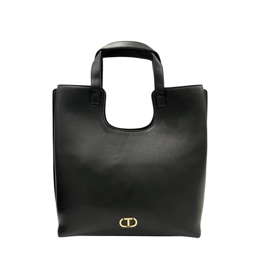 Borsa a tracolla da donna Twinset in PU nero