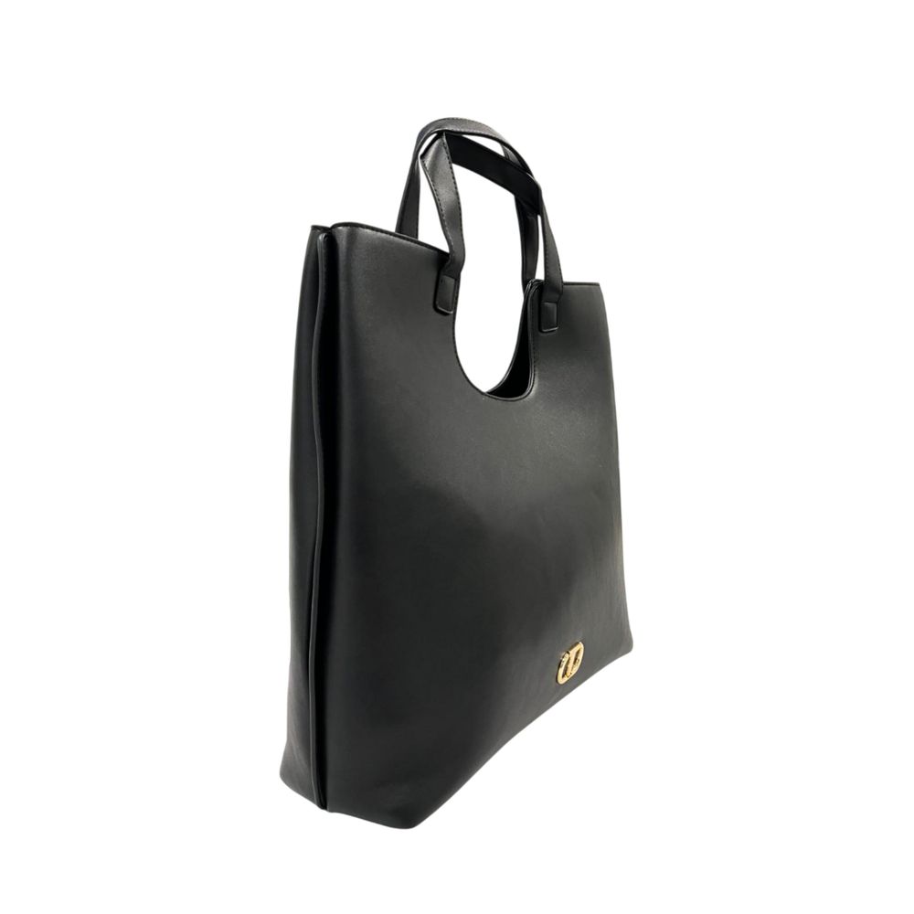 Borsa a tracolla da donna Twinset in PU nero