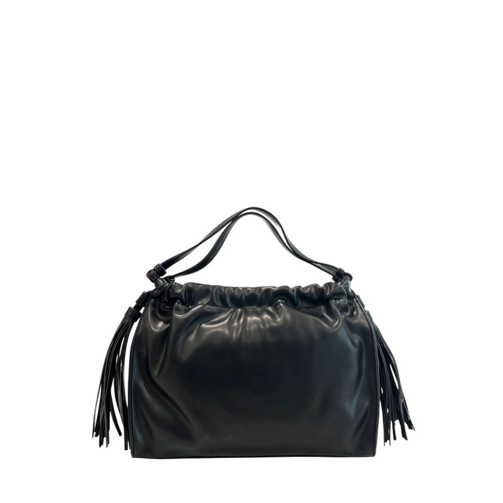Borsa a tracolla da donna Twinset in PU nero