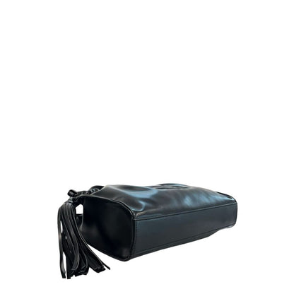 Borsa a tracolla da donna Twinset in PU nero