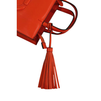 Borsa a mano da donna in similpelle arancione Twinset