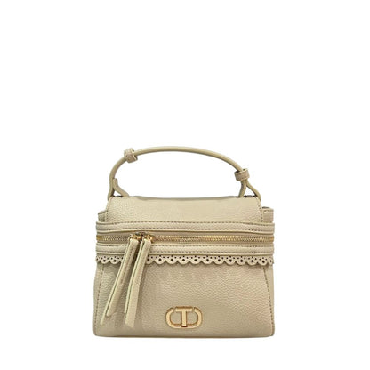 Borsa a tracolla Twinset in polietilene beige