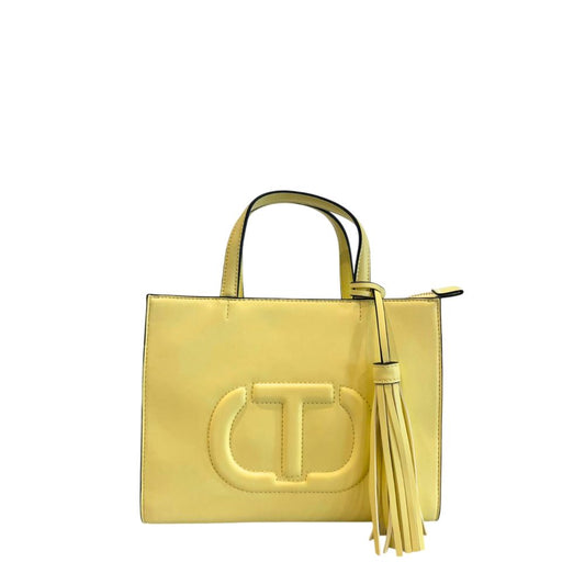 Borsa a tracolla in polietilene bicolore Twinset
