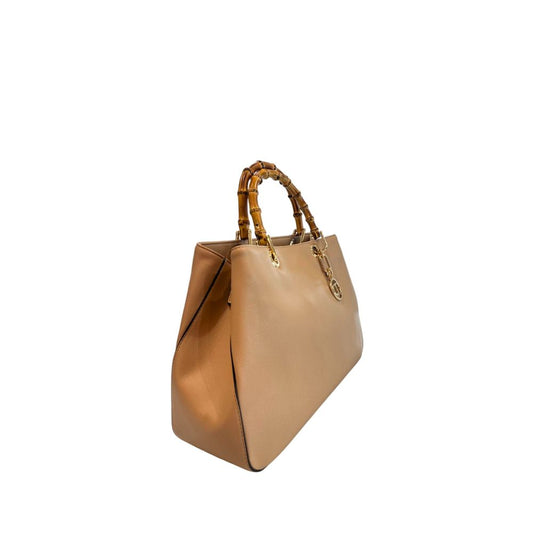 Borsa a mano da donna Twinset in PU marrone