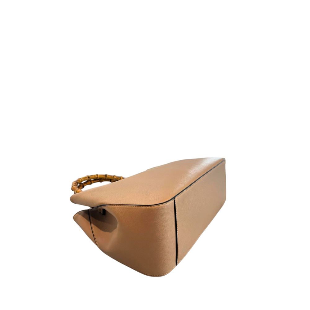 Borsa a mano da donna Twinset in PU marrone