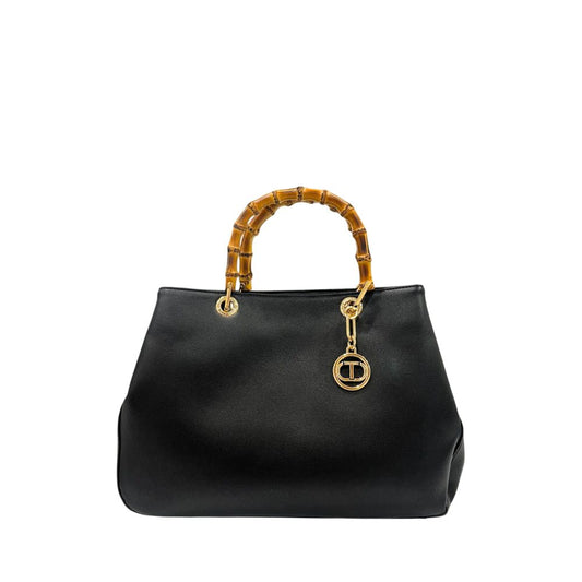 Borsa a mano da donna Twinset in PU nero