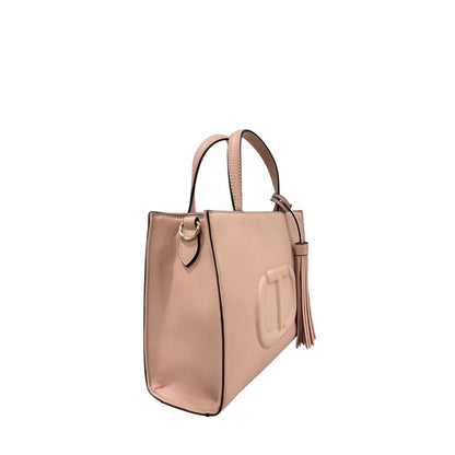Borsa a mano da donna Twinset in PU rosa