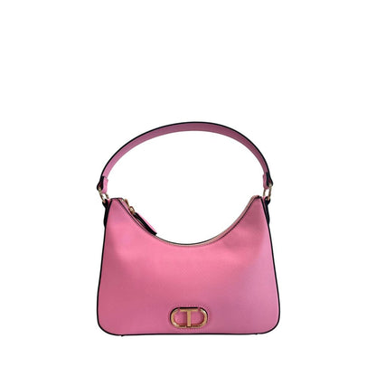 Borsa a tracolla da donna in PU rosa Twinset