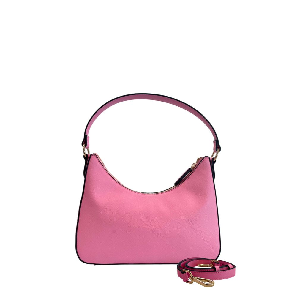 Borsa a tracolla da donna in PU rosa Twinset