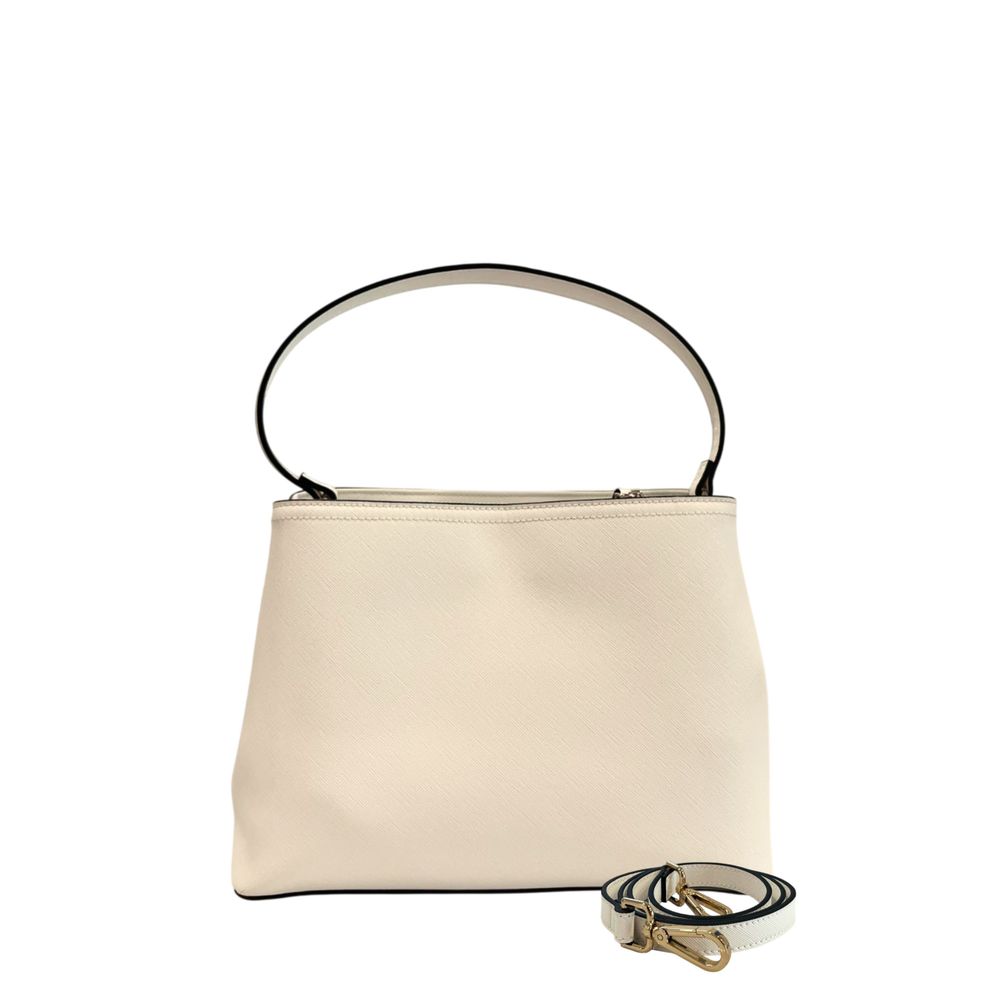 Borsa a mano da donna Twinset in PU bianco