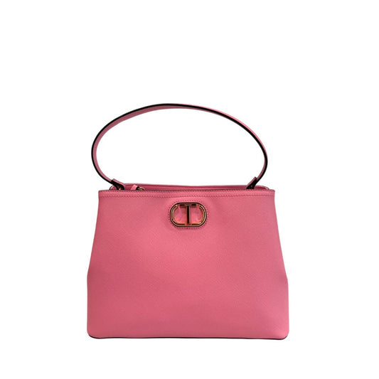 Borsa a mano da donna Twinset in PU rosa