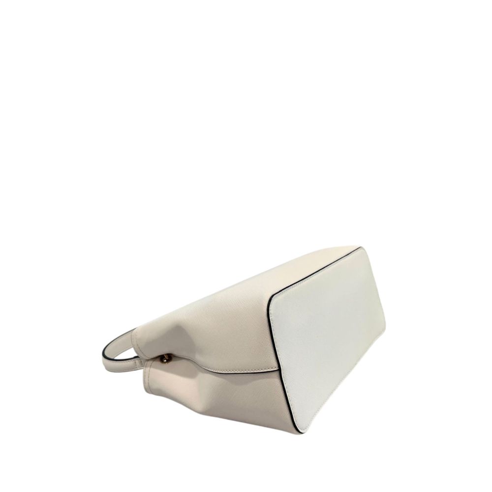 Borsa a mano da donna Twinset in PU bianco