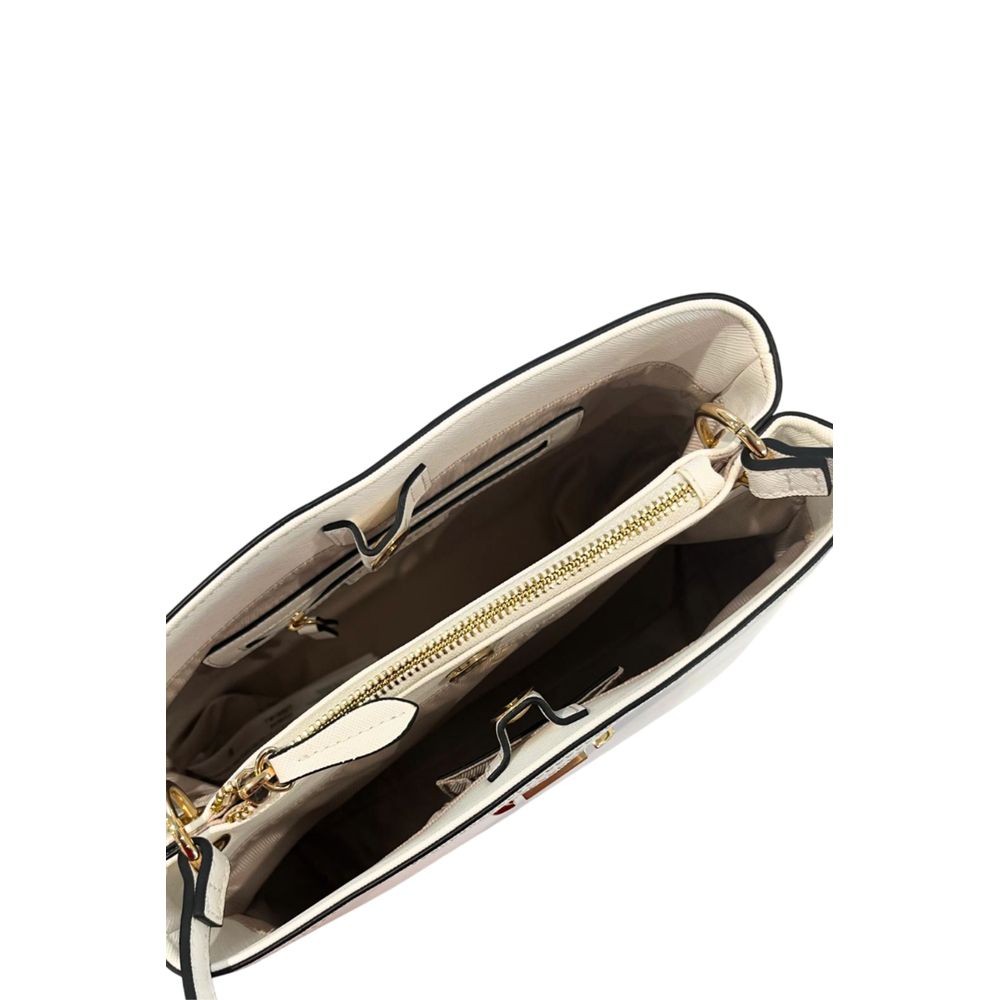 Borsa a mano da donna Twinset in PU bianco