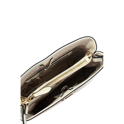 Borsa a mano da donna Twinset in PU bianco